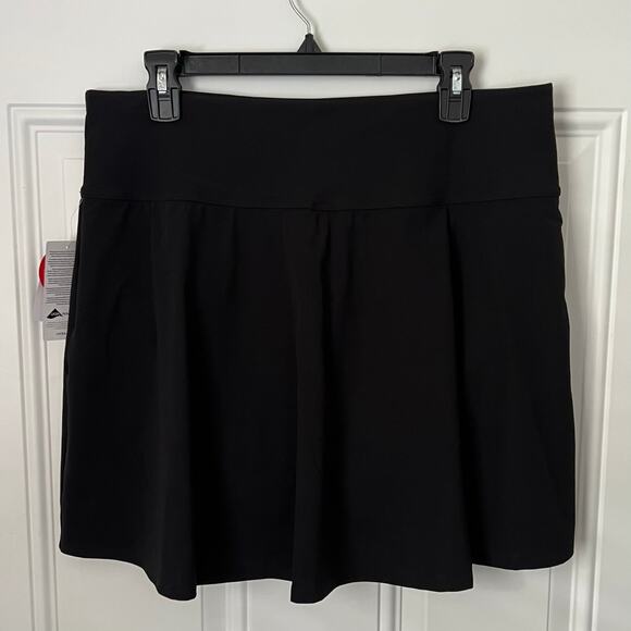 L.L. Bean Shaping Swim Skirt UPF 50+ High Rise Flattering Black Size 18 - Picture 4 of 10